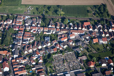 Cemetery in the district Berghausen in Römerberg in the state Rhineland-Palatinate, Germany