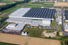 Building and production halls on the premises of Prowell GmbH in Offenbach an der Queich in the state Rhineland-Palatinate, Germany