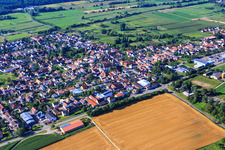 Village overview from the north in Steinfeld in the state Rhineland-Palatinate, Germany