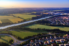 Main-Danube Canal in the district Frauenaurach in Erlangen in the state Bavaria, Germany