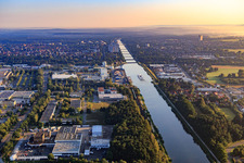 Main-Danube Canal in the district Steinforst in Erlangen in the state Bavaria, Germany