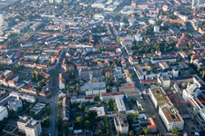 Circular surface - Place Lorlebergplatz in Erlangen in the state Bavaria