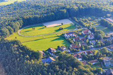 Trotting track at the Rathsberger Steige in the district Rathsberg in Marloffstein in the state Bavaria, Germany
