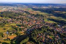 View from the southeast in Effeltrich in the state Bavaria, Germany