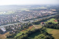 Aerial photograpy of Möhrendorf in the state Bavaria, Germany