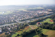 Oblique view of Möhrendorf in the state Bavaria, Germany