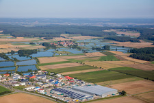 Industrial estate and company settlement with Ludwig Peetz, Spedition and Lagerung GmbH & Co. KG in Weisendorf in the state Bavaria, Germany