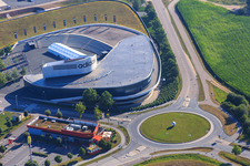 Herzo Base with Adidas Factory Outlet and McDonald's in the district Niederndorf in Herzogenaurach in the state Bavaria, Germany