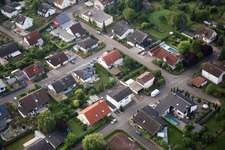Drone image of Maxburgstr in the district Billigheim in Billigheim-Ingenheim in the state Rhineland-Palatinate, Germany