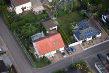 Aerial photograpy of Maxburgstr in the district Billigheim in Billigheim-Ingenheim in the state Rhineland-Palatinate, Germany