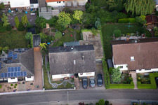 District Billigheim in Billigheim-Ingenheim in the state Rhineland-Palatinate, Germany from above