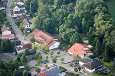 District Billigheim in Billigheim-Ingenheim in the state Rhineland-Palatinate, Germany seen from above