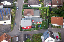 District Billigheim in Billigheim-Ingenheim in the state Rhineland-Palatinate, Germany from a drone