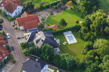 Ritter-Honius-Straße with villa and swimming pool in Rohrbach in the state Rhineland-Palatinate, Germany