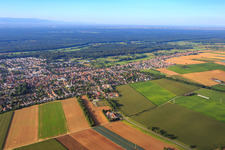 City view from the north Gutenbergstr in Kandel in the state Rhineland-Palatinate, Germany