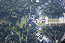District Innenstadt-West in Karlsruhe in the state Baden-Wuerttemberg, Germany from above