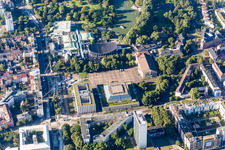 Congress Center at the Fairgrounds in the district Südweststadt in Karlsruhe in the state Baden-Wuerttemberg, Germany