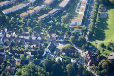 Village view in the district Hohenwettersbach in Karlsruhe in the state Baden-Wurttemberg