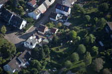 Aerial view of New path in the district Hohenwettersbach in Karlsruhe in the state Baden-Wuerttemberg, Germany
