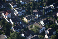 Wolfartsweier, Hellenstrasse in the district Durlach in Karlsruhe in the state Baden-Wuerttemberg, Germany