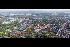 Floodplain in the district Durlach in Karlsruhe in the state Baden-Wuerttemberg, Germany
