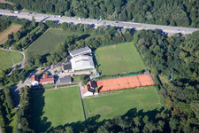 Oberwald Stadium in the district Durlach in Karlsruhe in the state Baden-Wuerttemberg, Germany