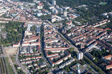 Gottesauer Street in the district Oststadt in Karlsruhe in the state Baden-Wuerttemberg, Germany