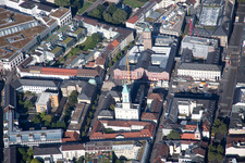 Town Hall on the Market Square in the district Innenstadt-West in Karlsruhe in the state Baden-Wuerttemberg, Germany