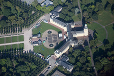 Castle Square in the district Innenstadt-West in Karlsruhe in the state Baden-Wuerttemberg, Germany