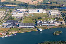 Technical facilities in the industrial area in the district Industriegebiet Woerth-Oberwald in Woerth am Rhein in the state Rhineland-Palatinate, Germany