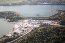 Aerial photograpy of Fort-Louis in the state Bas-Rhin, France