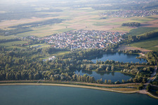 Fort-Louis in the state Bas-Rhin, France from above