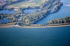 Fort-Louis in the state Bas-Rhin, France out of the air