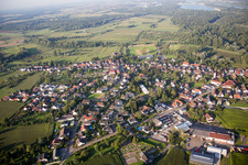 Aerial photograpy of District Helmlingen in Rheinau in the state Baden-Wuerttemberg, Germany