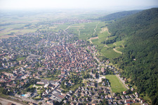 Aerial view of Châtenois in the state Bas-Rhin, France