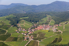 Agricultural fields and arable land in Rodern in the state Haut-Rhin, France