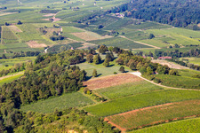 Grave rows on the grounds of the cemetery Mahnung fuer den Frieden in Bergheim in Grand Est, France
