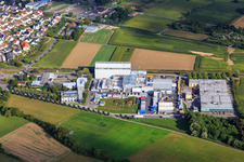 Kleberitstraße industrial area with chemical plant KLEIBERIT SE & Co. KG and Klocke Verpackungs-Service GmbH from the west in Weingarten in the state Baden-Wuerttemberg, Germany