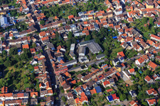 Aerial view of Haus Edelberg Senior Center Weingarten in Weingarten in the state Baden-Wuerttemberg, Germany