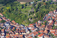 Watchtower and cemetery Weingarten in Weingarten in the state Baden-Wuerttemberg, Germany