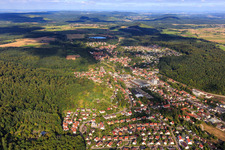 Overview of the town from the west in Maulbronn in the state Baden-Wuerttemberg, Germany