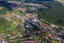 City center from the west in Maulbronn in the state Baden-Wuerttemberg, Germany