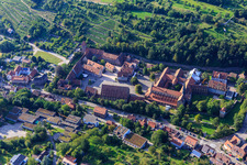 Monastery Maulbronn UNESCO World Heritage in Maulbronn in the state Baden-Wuerttemberg, Germany out of the air