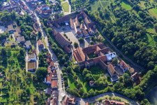 Bird's eye view of Monastery Maulbronn UNESCO World Heritage in Maulbronn in the state Baden-Wuerttemberg, Germany