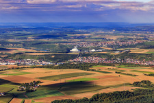 Neckarwestheim nuclear power plant, EnBW Kernkraft GmbH from the southwest in Gemmrigheim in the state Baden-Wuerttemberg, Germany