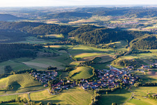 Aerial view of District Mittelrot in Fichtenberg in the state Baden-Wuerttemberg, Germany