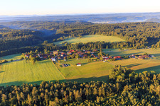 District from the north in the district Winzenweiler in Gaildorf in the state Baden-Wuerttemberg, Germany