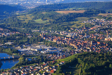 Old town from the north in Besigheim in the state Baden-Wuerttemberg, Germany