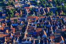 Main Street with City Gate Bönnigheim in Bönnigheim in the state Baden-Wuerttemberg, Germany