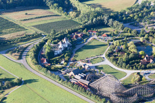 Tripsdrill Adventure Park in the district Treffentrill in Cleebronn in the state Baden-Wuerttemberg, Germany out of the air